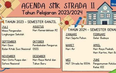 AGENDA KEGIATAN SMK STRADA II TAHUN PELAJARAN 2023/2024